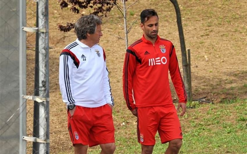 Jonas e Jorge Jesus - Benfica