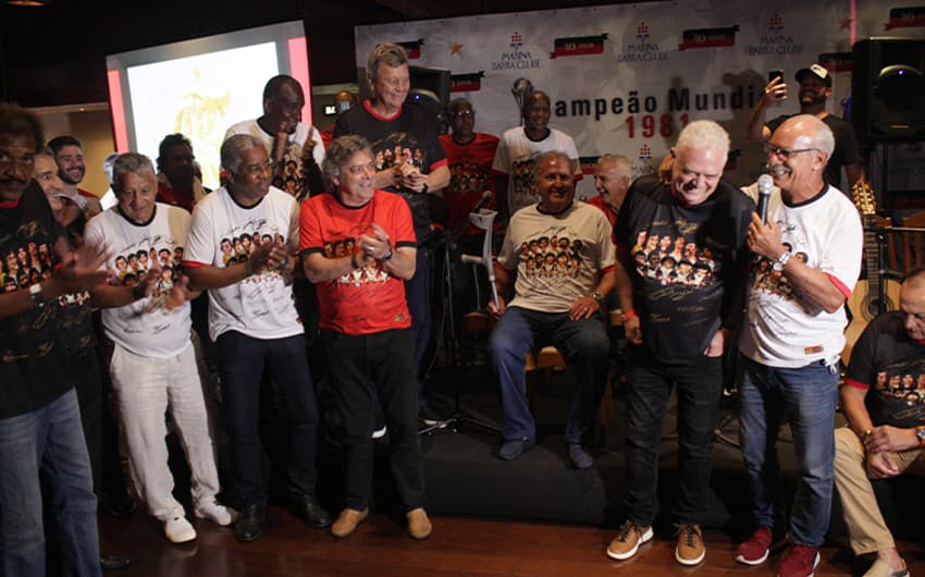 Campeões do Mundo pelo Flamengo comemoram 40 anos do título de 1981