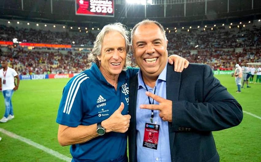 Jorge Jesus e Marcos Braz - Flamengo
