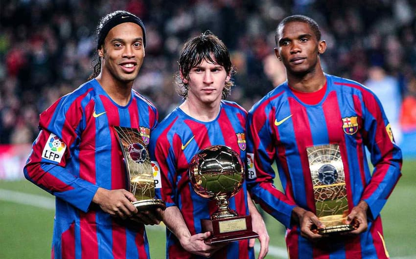 Ronaldinho, Messi, Etoo 2005