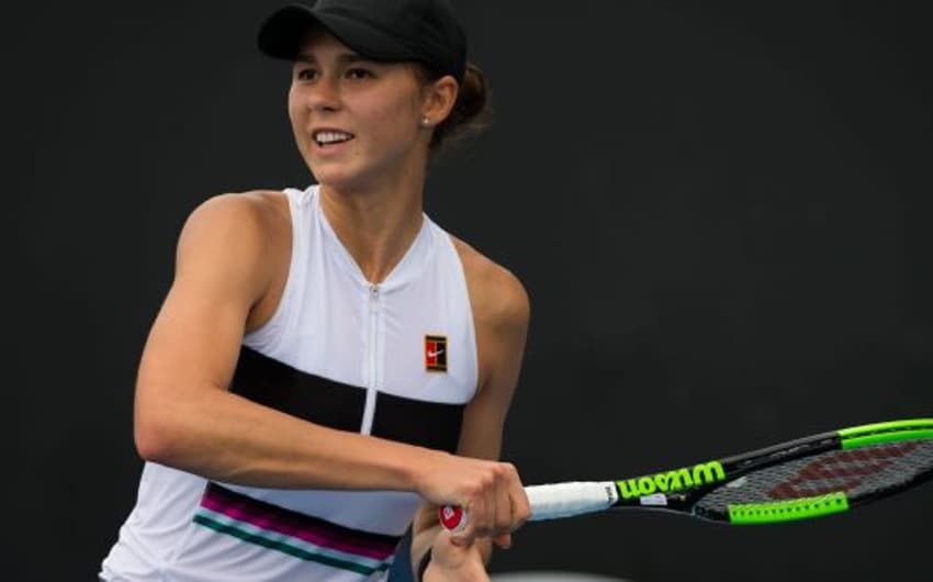 Natalia Vikhlyantseva em ação no Australian Open 2019