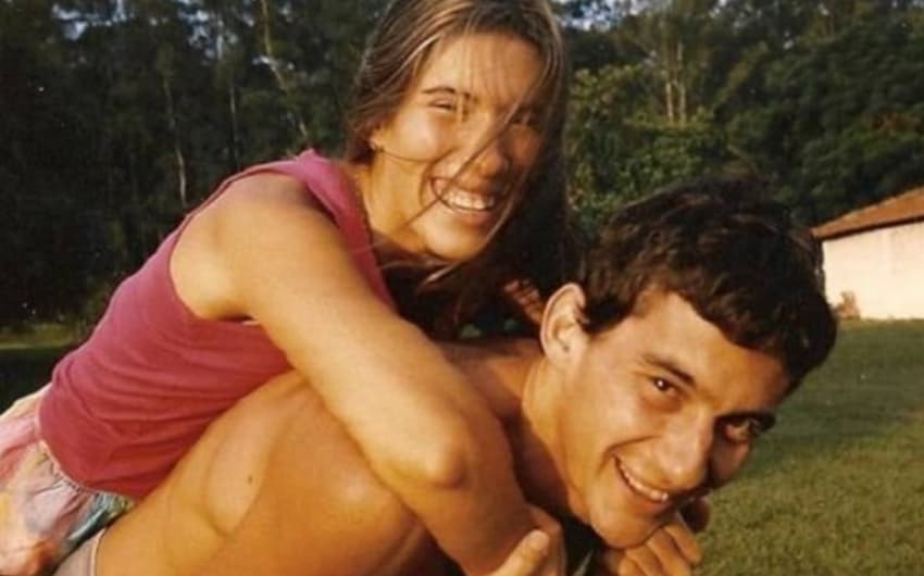 Senna e a ex-namorada Adriane Yamin