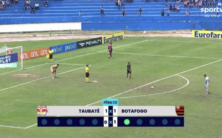 Botafogo x Taubaté - escudo errado