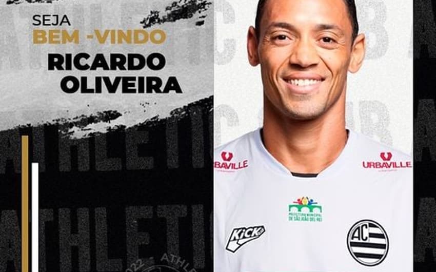 Ricardo Oliveira com a camisa do Athletic