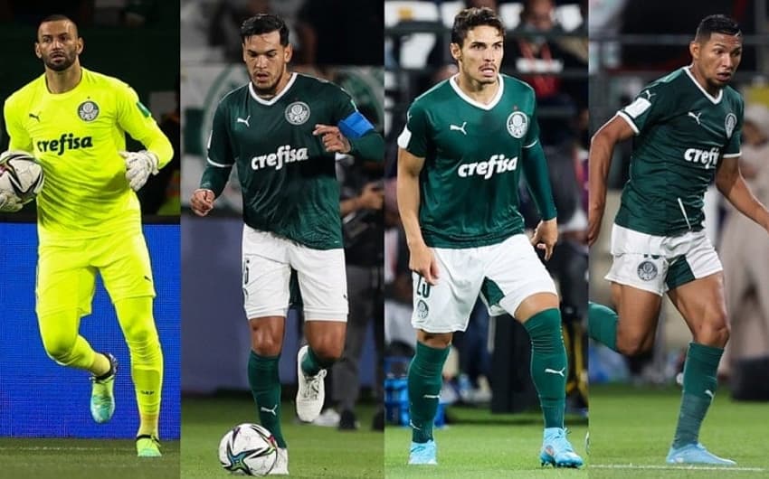 Montagem - Weverton, Gómez, Veiga e Rony - Palmeiras
