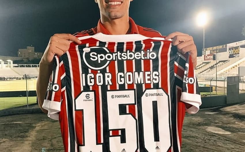 igor Gomes 150 jogos pelo São Paulo