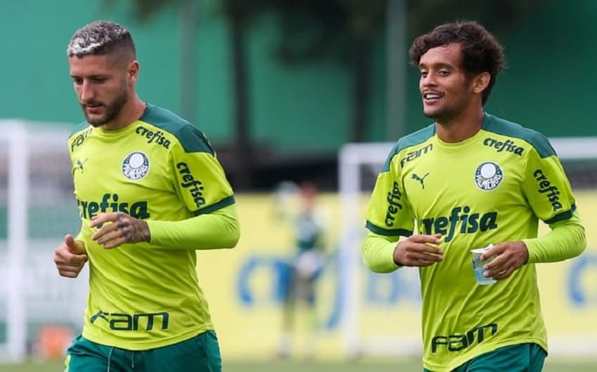 Zé Rafael e Gustavo Scarpa - Treino Palmeiras