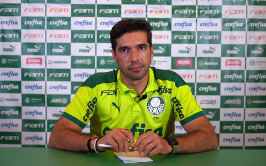 Abel Ferreira em entrevista coletiva após a vitória sobre o Santo André