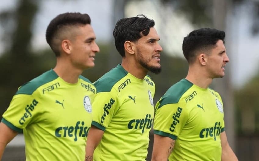 Atuesta, Gómez e Piquerez - Treino Palmeiras