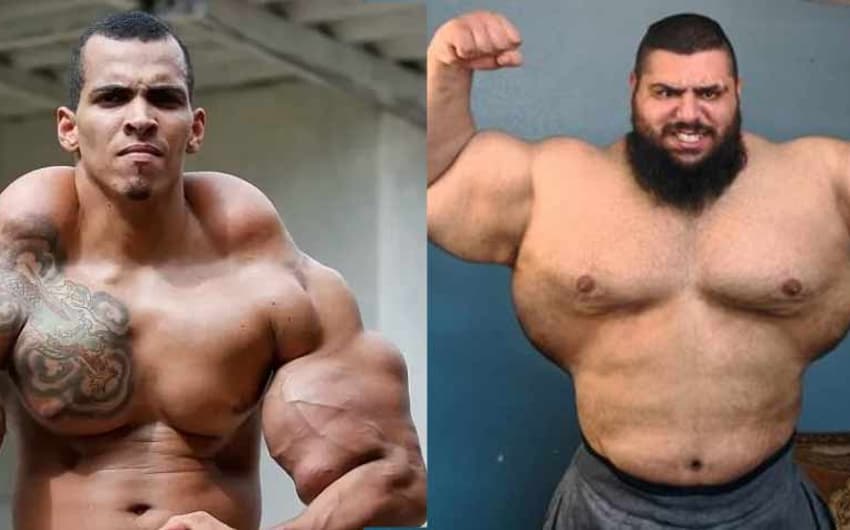 brasileiro Romário dos Santos e o lutador iraniano Sajad Gharibi.
