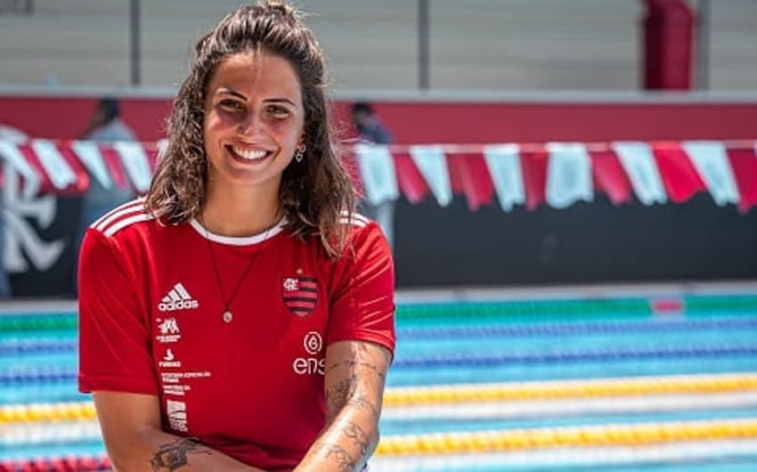 Gabi Roncatto foi a nadadora mais jovem do Brasil nos Jogos Rio-2016 (Foto: Paula Reis/CRF)