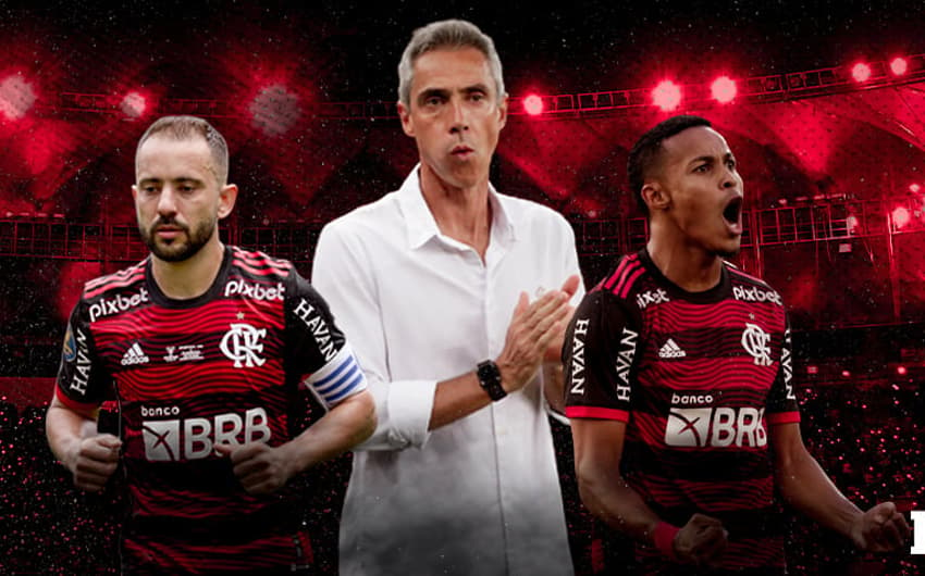 Paulo Sousa, Lázaro e Everton Ribeiro - Flamengo