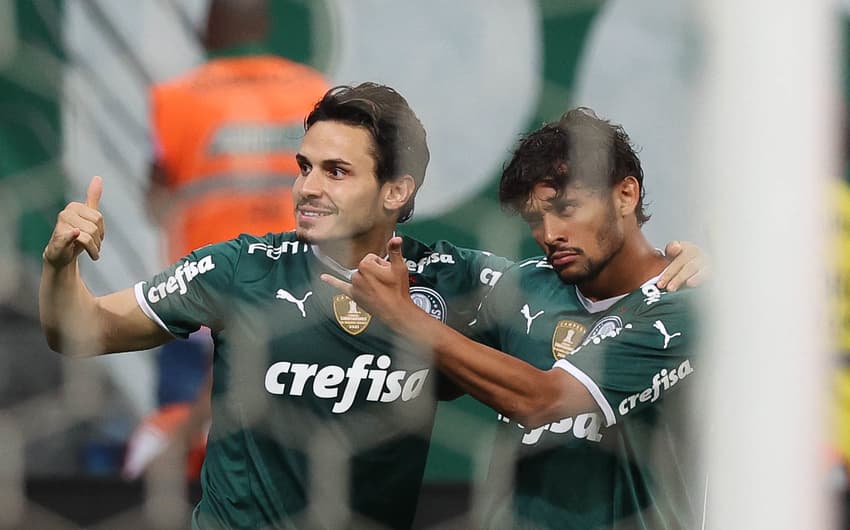 Raphael Veiga e Gustavo Scarpa - Palmeiras x Ituano