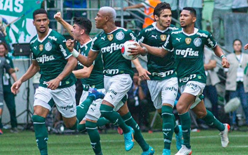 Palmeiras x São Paulo - Comemoração Palmeiras
