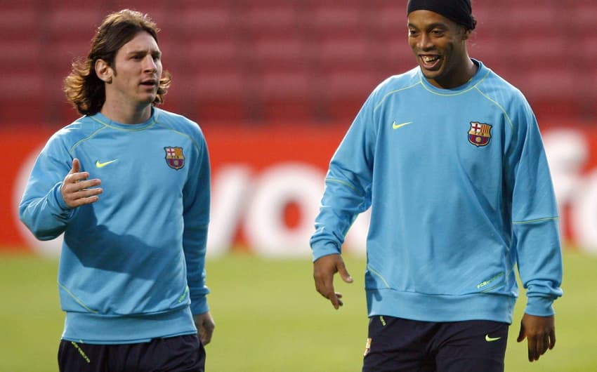 Lionel Messi e Ronaldinho Gaúcho - Barcelona