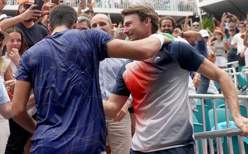 Juan Carlos Ferrero celebra título de Miami com Carlos Alcaraz