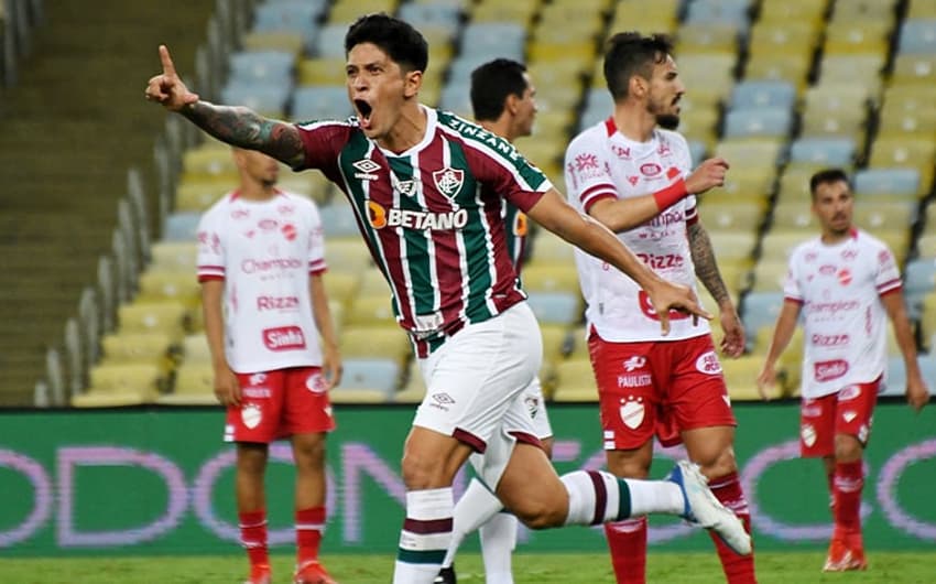 Fluminense x Vila Nova - Comemoração Cano