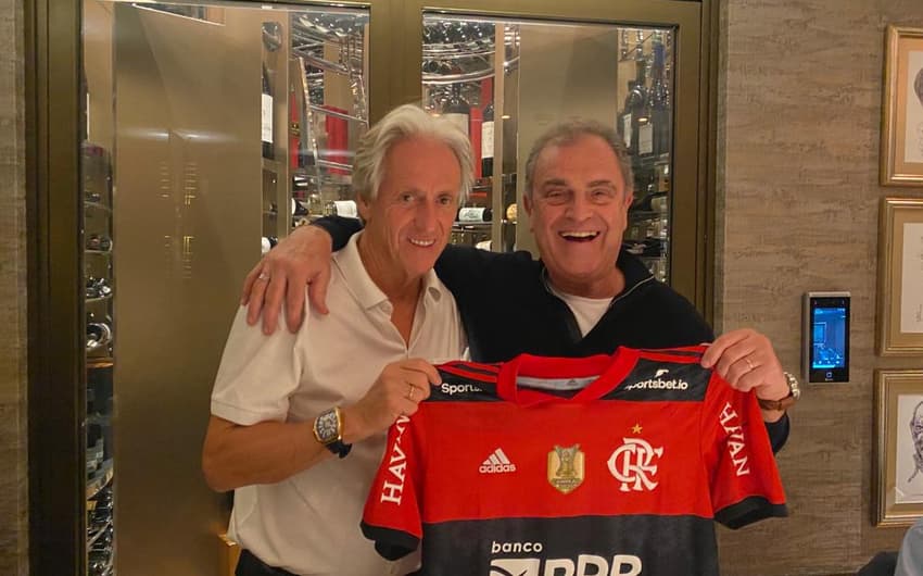 Jorge Jesus e Kleber Leite - Flamengo