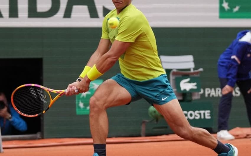 Rafael Nadal na estreia em Roland Garros
