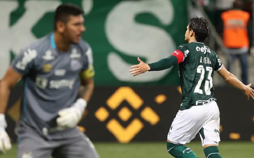Raphael Veiga - Palmeiras x Santos