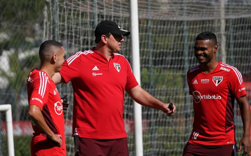 São Paulo - Rogério Ceni, Nikão, Marcos Guilherme em treino