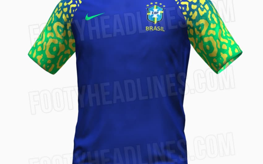 Suposta camisa reserva da Seleção Brasileira para Copa 2022