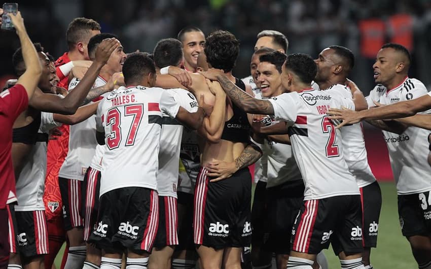São Paulo comemora - Palmeiras x São Paulo