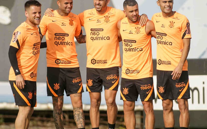Treino Corinthians - Fausto Vera, Luan Júnior Moraes, Ramiro e Bruno Melo