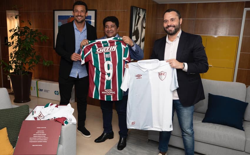 Fred, Mário Bittencourt e Ednaldo Rodrigues - CBF e Fluminense