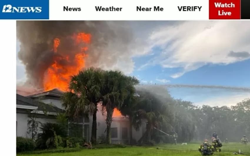 Incêndio em mansão nos EUA