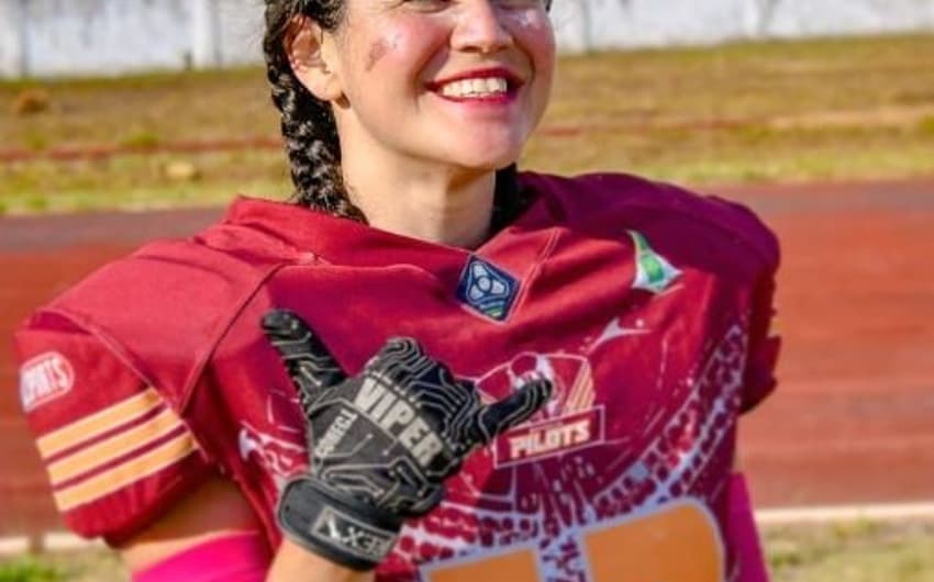 Raquel Araujo é presidente e wide receiver do Brasília Pilots
