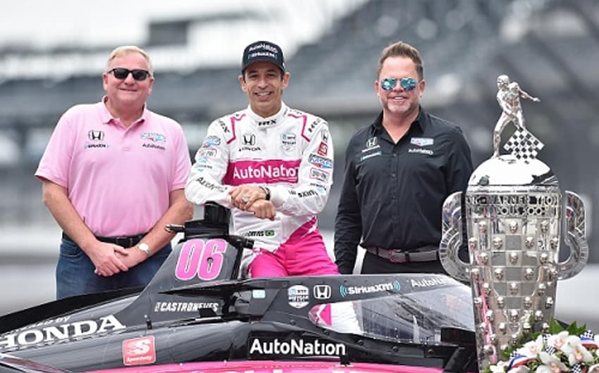 Jim Meyer, Helio Castroneves e Mike Shank