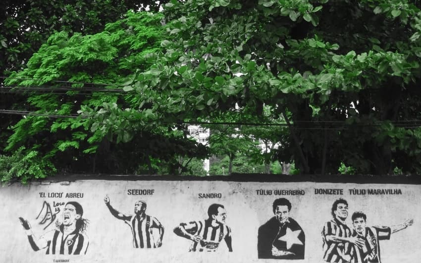 Muro dos ídolos Botafogo