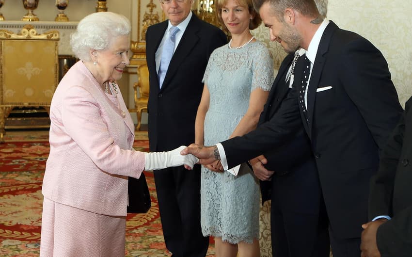 Beckham e Rainha Elizabeth II