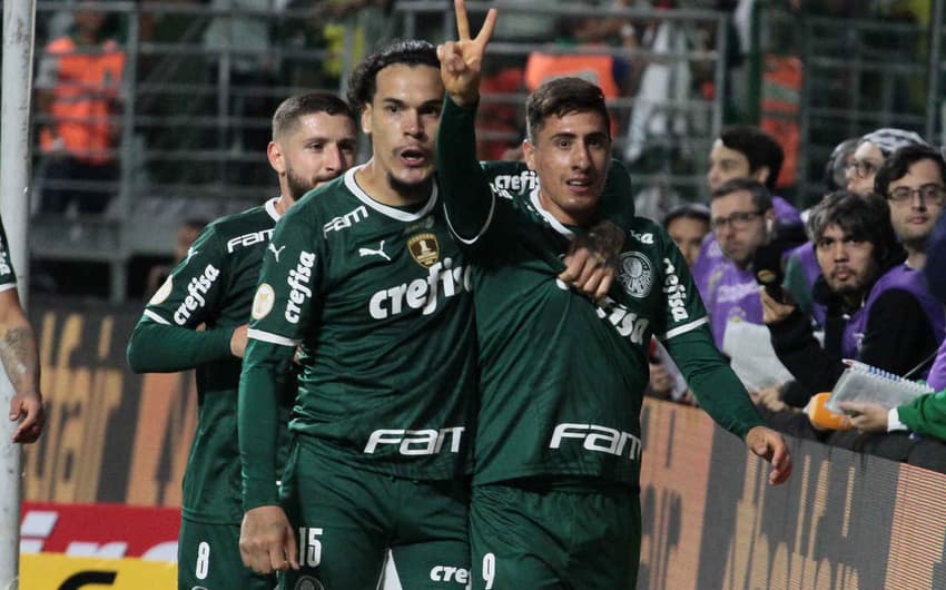 Palmeiras x Santos - Comemoração Palmeiras