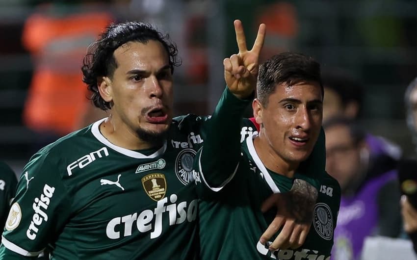 Gómez e Merentiel - Palmeiras x Santos