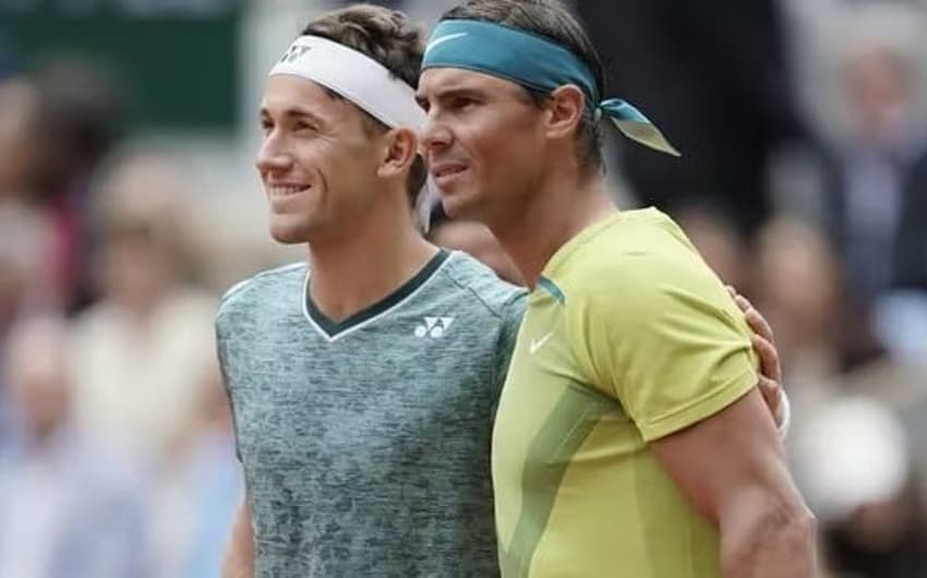 Rafael Nadal e Casper Ruud na final de Roland Garros