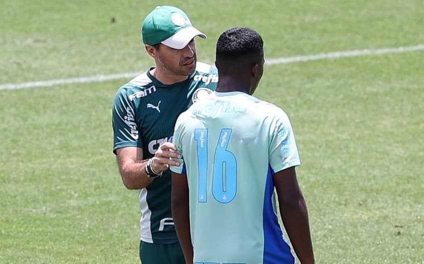 Abel Ferreira e Endrick - Treino Palmeiras