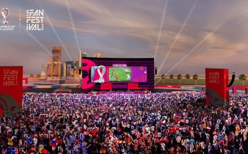 Fan Fest para a Copa do Mundo do Qatar (Foto: Divulgação/Fifa)