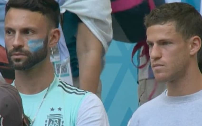 Diego Schwartzman triste com a derrota da Argentina