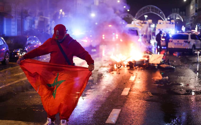Belgica x Marrocos - Protestos na Belgica