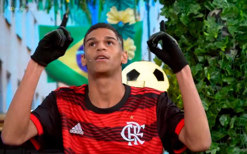Luva de Pedreiro com a camisa do Flamengo