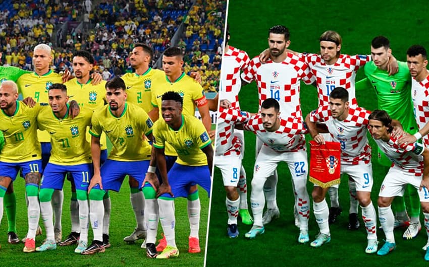 Montagem Brasil x Croacia