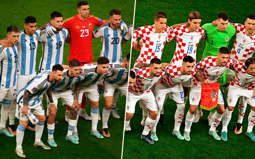 Montagem Argentina e Croacia