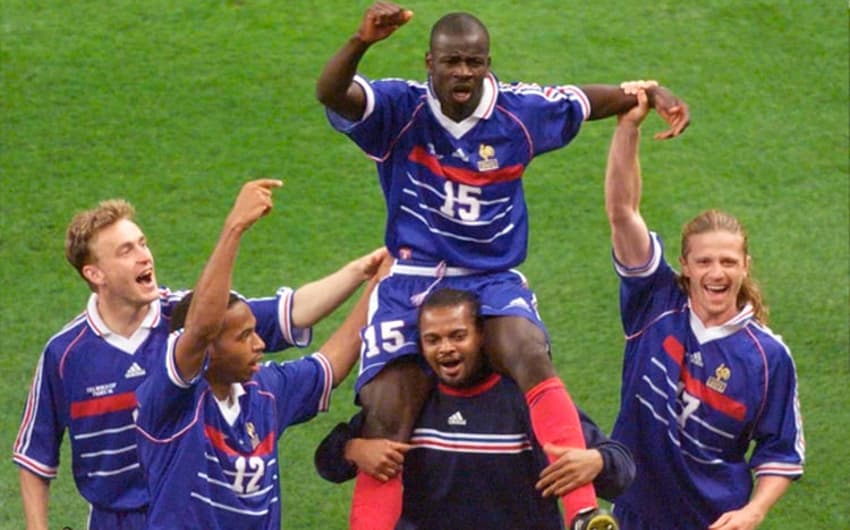 Lilian Thuram, autor de dois gols no França 2x1 Croácia - semifinal da Copa do Mundo de 1998