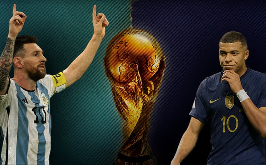 Arte Final copa do mundo: Messi x Mbappé (Corrigido)