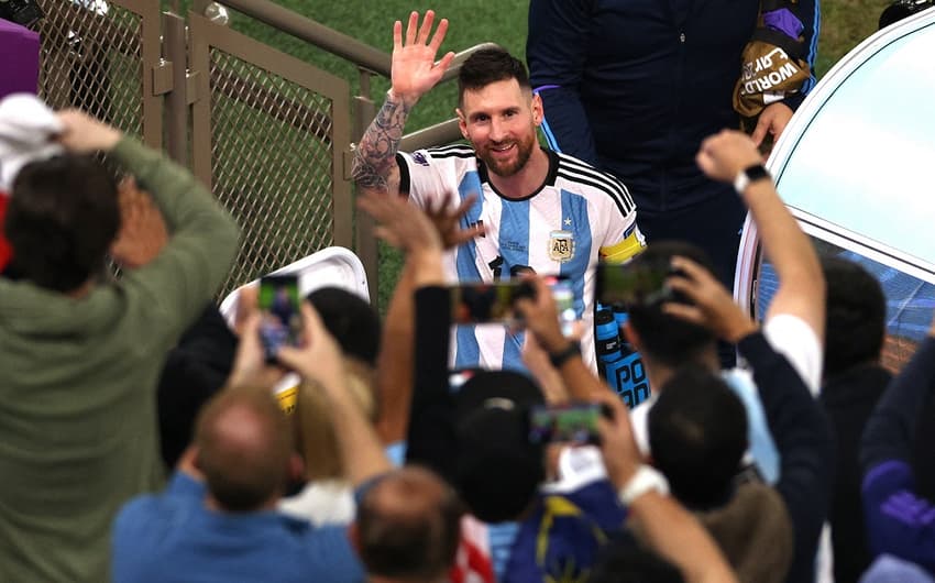 Messi e torcida argentina