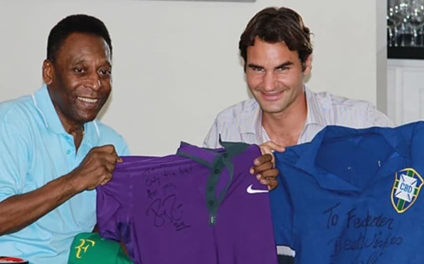 Roger Federer e Pelé em 2012