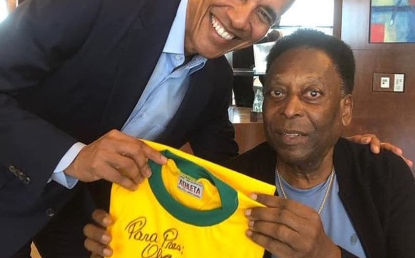 Pelé e Obama