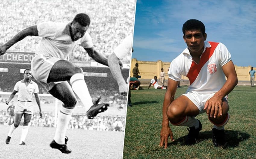Montagem Pelé e Héctor Chumpitaz